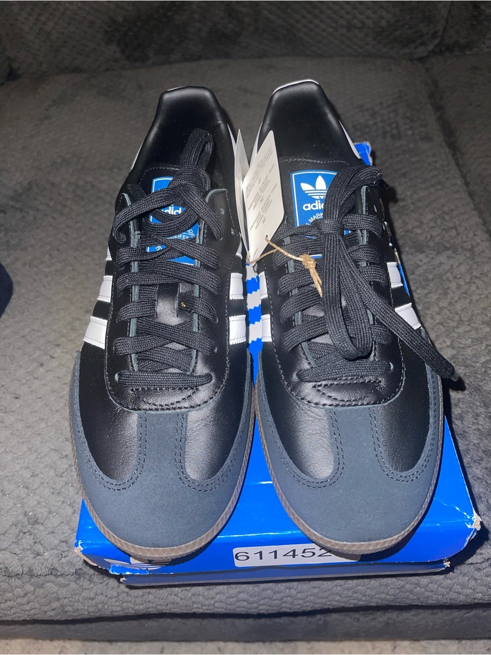 Adidas Black and White Classic Samba Sneakers